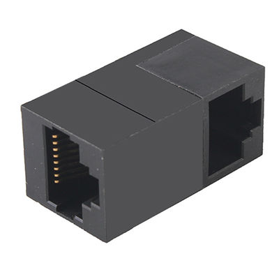 90 Degree RJ45 Cable Coupler Female To Female Straight Extension
