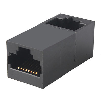 90 Degree RJ45 Cable Coupler Female To Female Straight Extension