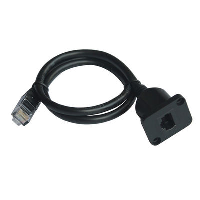 180 Degree RJ45 Extension Cable 8P8C Female Socket To Phone Plug