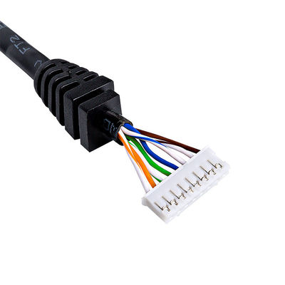 Custom Black OD5.5mm RJ45 Extension Cable Female Connector Cable