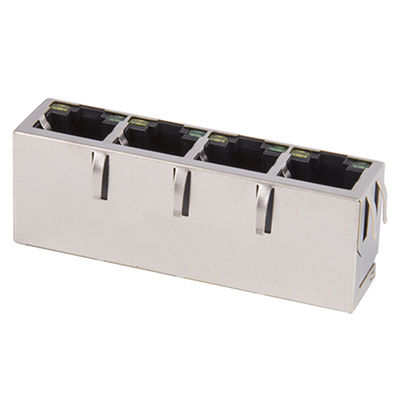 Power Over Ethernet Poe Rj45 Jack Shield EMI LEDS Tab-down 1000 Base For Networking Switch TM114B05DE1
