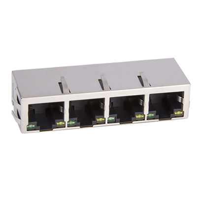 Power Over Ethernet Poe Rj45 Jack Shield EMI LEDS Tab-down 1000 Base For Networking Switch TM114B05DE1