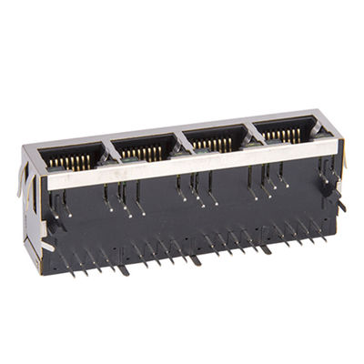 Power Over Ethernet Poe Rj45 Jack Shield EMI LEDS Tab-down 1000 Base For Networking Switch TM114B05DE1