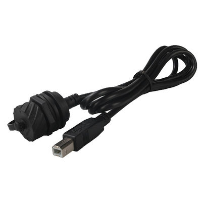 USB B Male To Female Waterproof RJ45 Cable For Printer Signal Transmission