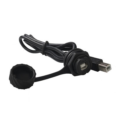 USB B Male To Female Waterproof RJ45 Cable For Printer Signal Transmission