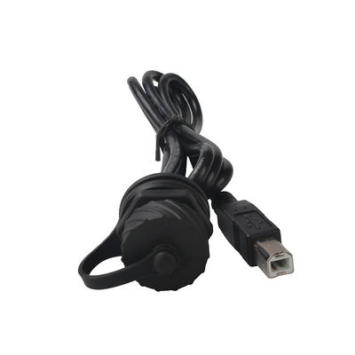 USB B Male To Female Waterproof RJ45 Cable For Printer Signal Transmission