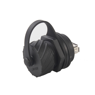 USB 2.0 Type A To USB Type B RJ45 Waterproof Coupler Panel Mount