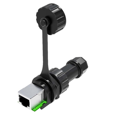 Waterproof Rj45 Modular Jack Female To Female 40m Ohm Industrial