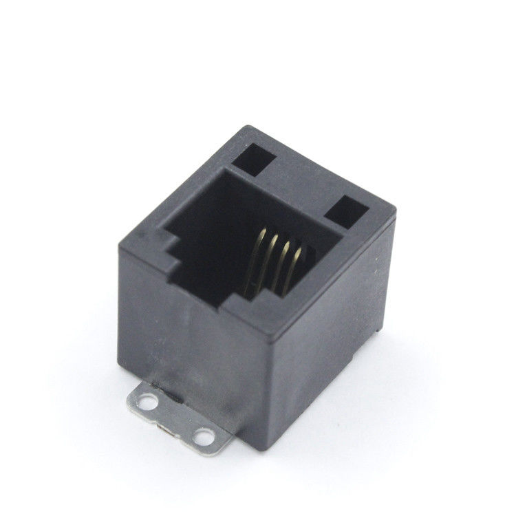 180 Degree Rj45 Surface Mount Network Jack Unshielded 4p4c 1X1 Without Leds TM52S211SXX44