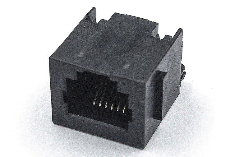 180 Degree Rj11 6p6c Connector By Ear PBT Black Without Transformer TM52T511SBX1B