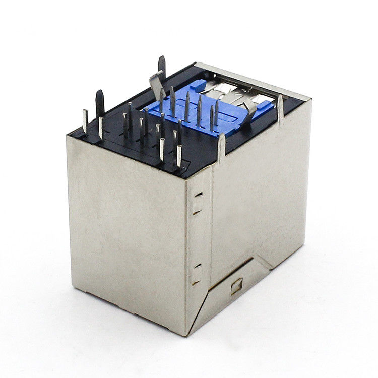Integrated Rj45 Single Port USB 3.0 Connector With Shield Leds TMRJUSB3EX11A