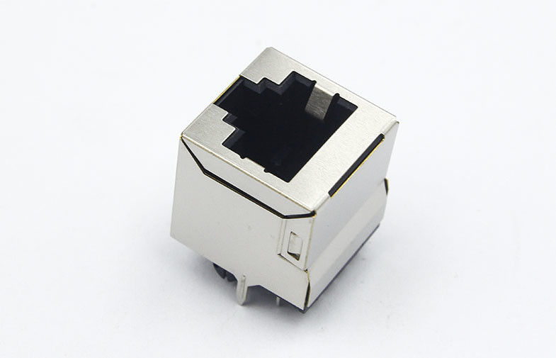 Cat5e Tab Up RJ45 Single Port / Rj45 Network Jack 10 Pins Contacts with Shield  TM52D011EXX41