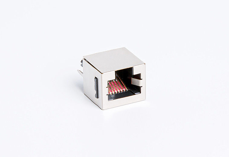 Shielded RJ45 PCB Connector Tab Up 1X1 Port Without Magnetic Height 16.30mm TM52T811EBX43