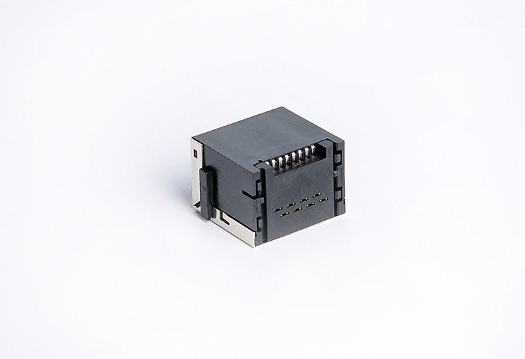 Shielded Rj45 Connector With Panel Stop Tab Up 8P8C SMTTMCPS811EXX1