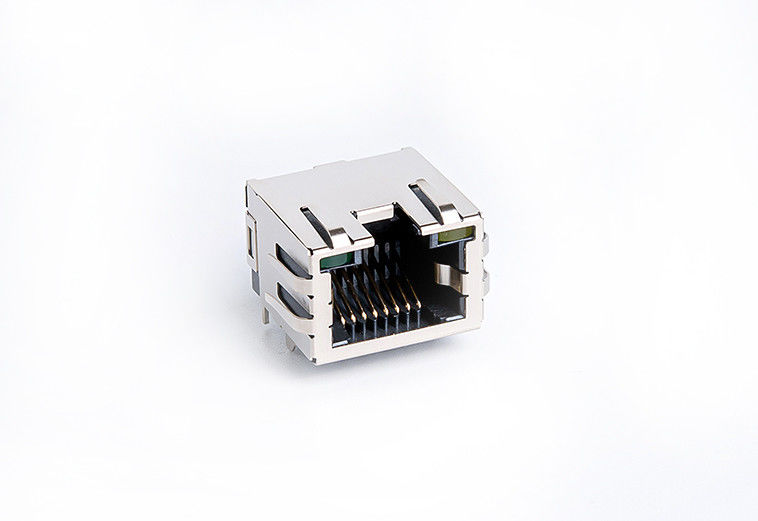 Tab UP RJ45 PCB Connector / RJ45 Modular Jack EMI-Finger TM5JE811T2216