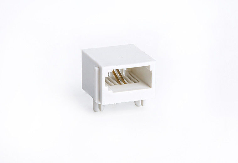 UK Telephone Modular RJ11 PCB Jack With High Insulation Resistance