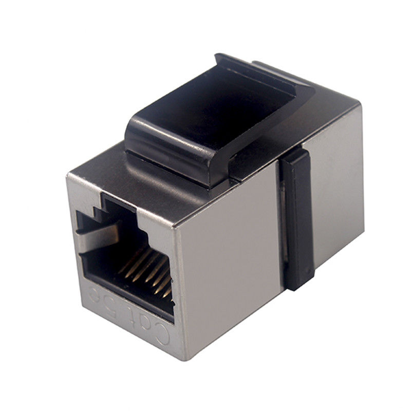 UL94V 0 Shielded Cat5e RJ45 Cable Coupler Modular Keystone Connector