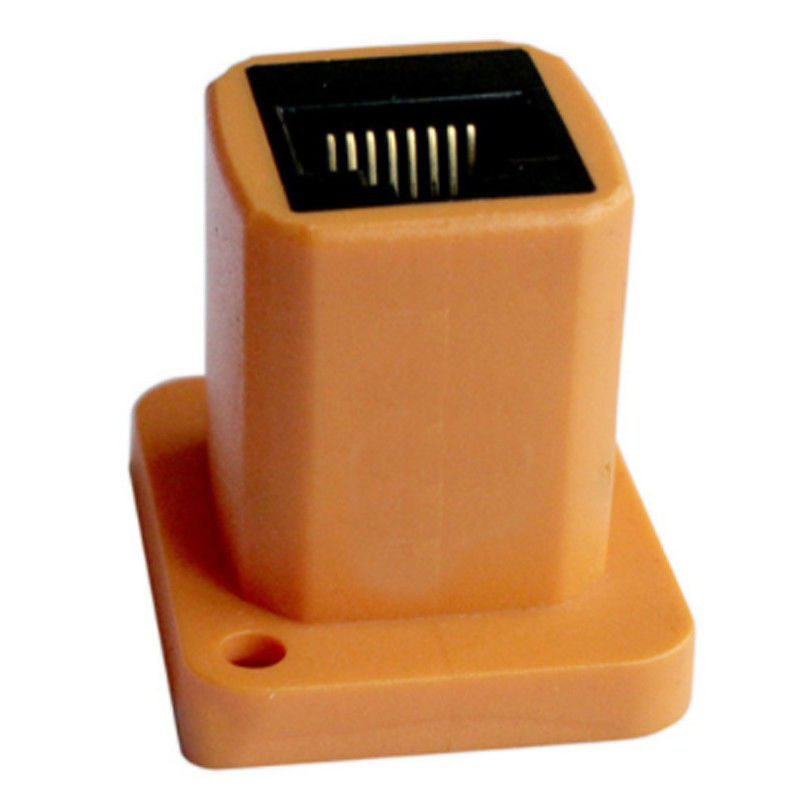 Panel RJ45 Female Adapter Straight Extension 8 Terminals 180 Degree Orientation