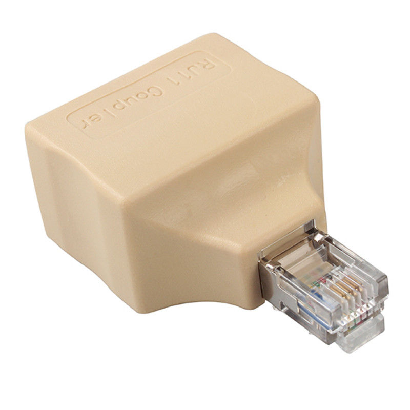 Unshielded RJ11 Modular Adapter Female To Female One Revolution