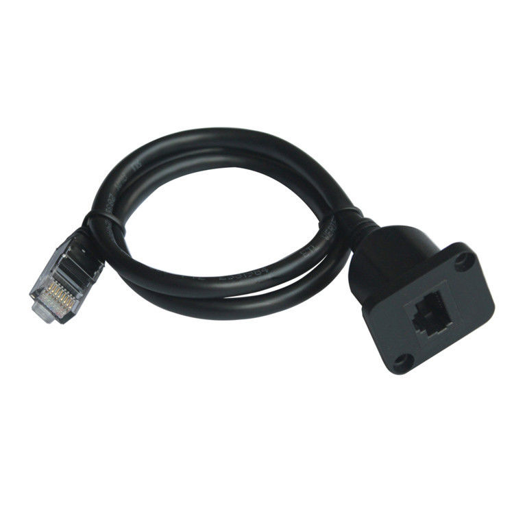 180 Degree RJ45 Extension Cable 8P8C Female Socket To Phone Plug