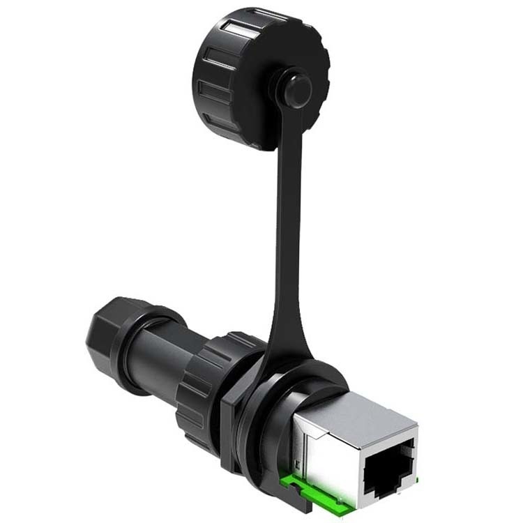 8P8C Female To Female Waterproof RJ45 Network Adapter For Cable Extension